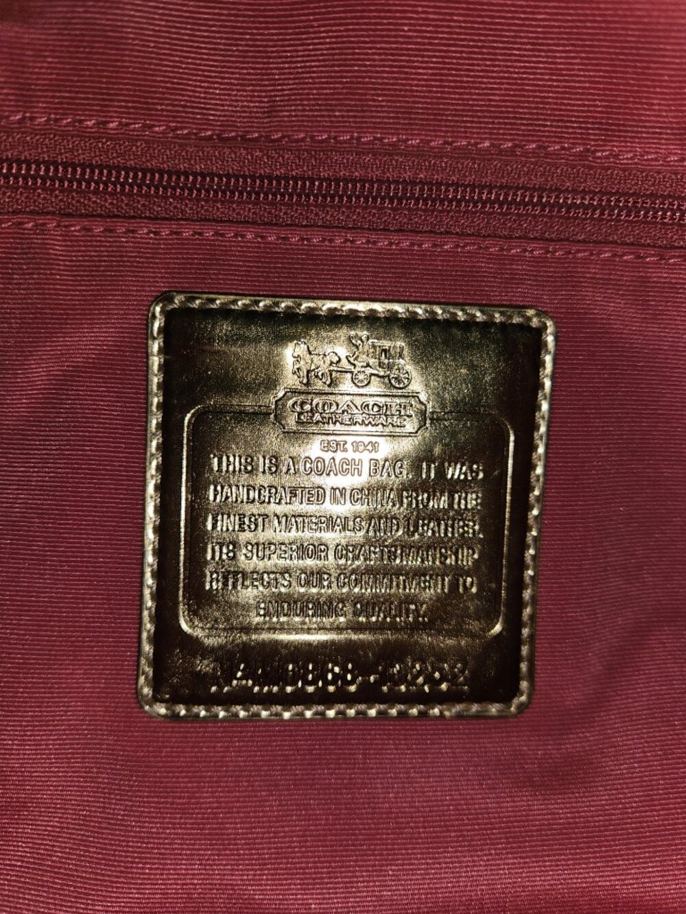 Authentic Coach Purse - Picture 4 of 5